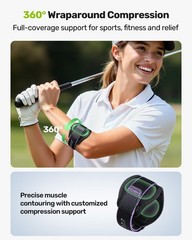 Rakiie Tennis Elbow Brace Adjustable with Silicone Pads for Pain Relief