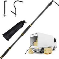 Truck Cargo Grabber, Telescoping Pickup Truck Bed Retriever Tool Black Steel Tub
