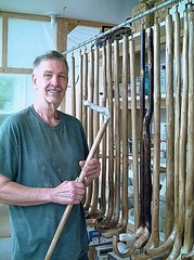 walking cane BRASS EAGLE BODY handle tapered HICKORY wood shaft hard rubber tip