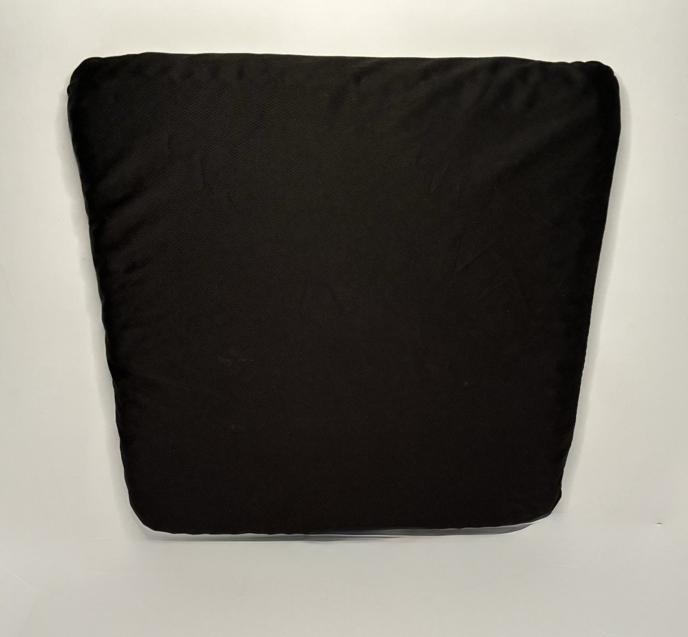 Black Gel Seat Cushion Square Pad, Zippered Zip Cover Seat Cushion