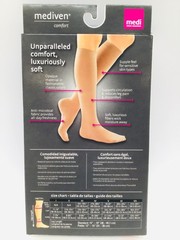 Medi 48103 Mediven Comfort Compression Socks Calf Closed Toe Natural – Lot of 2