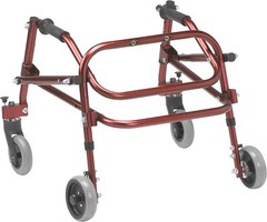 Nimbo 2G Mobility Aid Lightweight Posterior Walker, Extra Small, Castle Red
