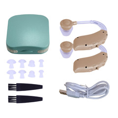 1 Pair Of Digital Hearing Aid Severe Loss Rechargeable Invisible BTE Ear Aids