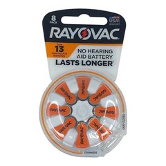 Rayovac Hearing Aid Batteries Size 13 Pack Of 8 Lot of 5 (40 Total) NEW SEALED
