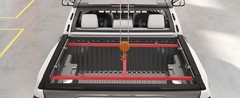 800LB Capacity Adjustable Truck Bed Lift Universal Red Powder Coated Steel 36″