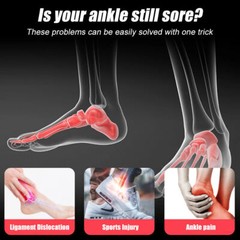 US Ankle Sport Foot Wrap Support Brace Compression Tendon Strap Elastic Bandage