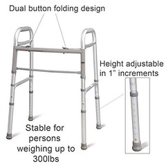 Folding Walker for Seniors, 30-37 Inches, 1 Count
