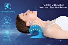 NECK STRETCHER PILLOW ORTHOTIC CERVICAL TRACTION DEVICE PHYSICAL THERAPY RELAXER