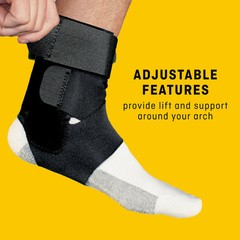 3M Black Ankle Stabilizer One Size Hook and Loop Strap for the Foot