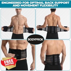 Bodyprox Breathable Back Brace Support XL Men Women