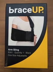 BraceUP Arm Sling for Shoulder Injury for Women/Men-Rotator Cuff-Wrist/Elbow Adj