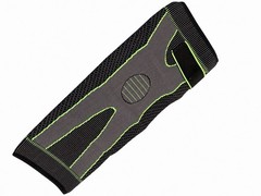 Adjustable Knee Brace Compression Stabilization Support, Black/Green, One Size