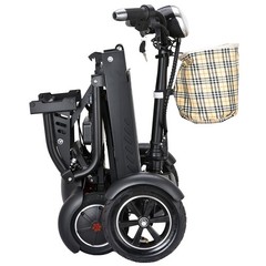 Collapsible 25 MIL Range Mobility Travel Scooter with 20″ Detachable Large Seat