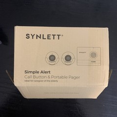 SYNLETT Caregiver Pager Wireless Call Buttons for Elderly Monitoring SOS Alert