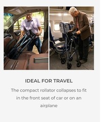 Stander Saver Space Saving Rollator Walker Lightweight Foldable Standard Size