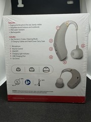RCA OTC Grey Rechargeable 15 Hour Behind Ear Right & Left Hearing Aid Pair