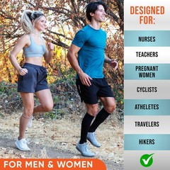 Compression Socks 20~30 mmHg for Men & Women, Travel, Nurses, Sports