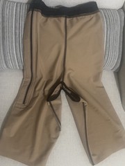 Marena Recovery Compression Pants Beige Hook & Eye Closure