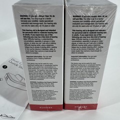 RCA OTC Hearing Aid – Rechargeable Right & Left Ear 15-Hour Battery w/Stand NEW