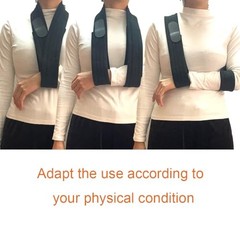 Adjustable Arm Sling for Shoulder Injury Support, Lightweight Forearm Black