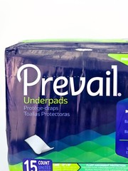 Prevail Underpads 15 Count Large Fluff Absorbent 23 x 36 in Adult Incontinence