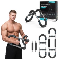 Adjustable 40-100lb Power Twister: Arm, Chest & Full Body Home Gym Workout