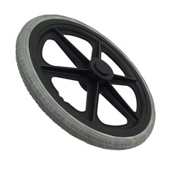 16×1.75 Solid Tire Wheel for 16 Inch Wheelchair Rear Caster Medical Accessories