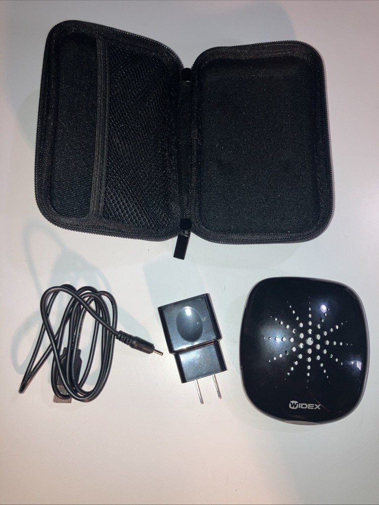 Widex Hearing Aid Dryer UV Sterilization with Case and Charger, Black
