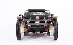 Folding Electric Wheelchair 300 lb Capacity In Home Warranty 15 mile Red