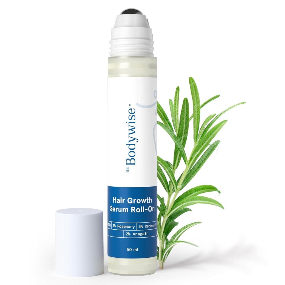 Be Bodywise Rosemary Hair Growth Serum Roll On 50ml – 3% Redensyl & Anagain