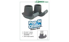 Pop & Glide Easy Use Walker Ski Glides 2 Pack – Universal Fit Walker Accessor…