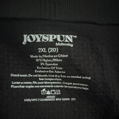 Joyspun Maternity Band Seamless Stretch Support, Black 2XL (20) Nylon/Spandex