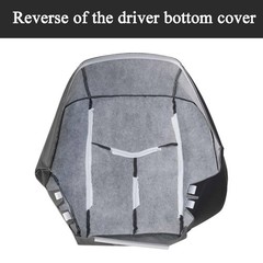 #69C Dark Cloth Driver Side Bottom Replacement Seat Covers Compatible Gray