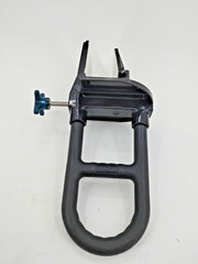 Medline Deluxe Clamp-On Bathtub Grab Bar Safety Rail Gray 250 lb Microban