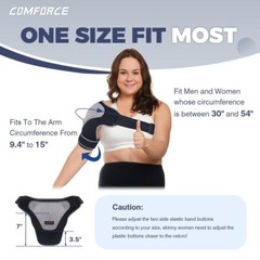Faja Hombro Compresión Cobre Ajustable Alivio Dolor Rotador AC Tendinitis