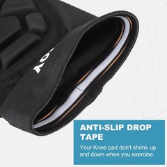 Padded Knee & Shin Guards Calf Pads Protector Compression Leg Sleeve Knee Bra…