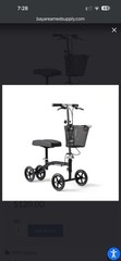 Specialty Knee Walker 4-Wheel Scooter, Black, Basket & Handbrakes Adult/Senior
