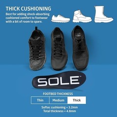 SOLE Active Thick Insoles Orthotic Arch Support Plantar Fasciitis Relief Comfort