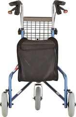 NOVA Traveler 3-Wheel Rollator Walker, All Terrain 8” Wheels BLUE – OPEN BOX