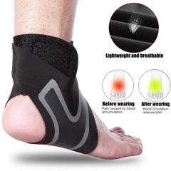 Ankle Brace Compression Support Sleeve Swelling Achilles Tendon Joint Pain Strap