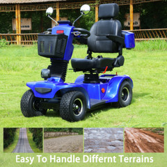 500W 48V/20AH Four Wheels Mobility Scooter for Senior & Adult 330lbs Capacity