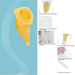 Urine Bag Collector Portable Wearable Collection Urinal Bag Elastic Waistband-US