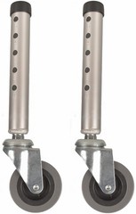 Walker Wheels, Swivel Universal Caster Wheel with 5 3 inches, Silver