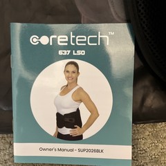Coretech 637 LSO Back Support & Stabil Brace S-4XL 25″-68″ Waist ~ SUP2026BLK