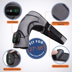 Electric Cordless Heating Vibration Pad Joint Knee Massager Shoulder Brace Wrap