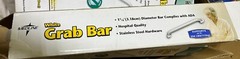 GRAB BAR WHITE 1 1/4 DIA BAR SUPPORTS UP TO 250 LBS