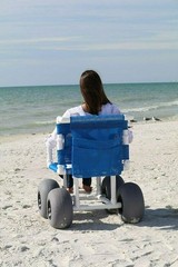 Beach Wheelchair – 12″ Balloon Tires
