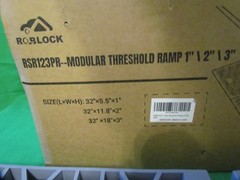 ROBLOCK 1-2-3 Inch Rise Adjustable Height Wheelchair Ramp Portable New Open Box