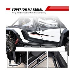 Nerf Bars Rock Sliders for Polaris RZR XP 4 1000 2024+, Heavy Duty Steel Blac…
