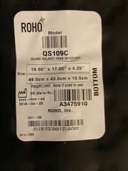 ROHO Permobil Quad Select 19.5” x 17” x 4.25” W/Cover QS109C